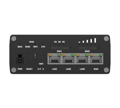 Teltonika RUTX11 Industrial Cellular Router, 4G LTE CAT 6, Dual SIM with auto failover, Backup WAN, Dual Band WiFi, Bluetooth LE, PSU included