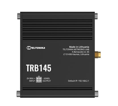 Teltonika TRB145 Industrial Rugged LTE RS485 Gateway, 4G LTE (Cat 1), Equipped with RS485, Compatible with Industrial DNP3, PSU included