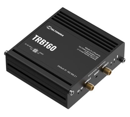 Teltonika TRB160 4G LTE CAT 6 IoT Gateway, Ultra-Small, Lightweight, Energy-Efficient, Cellular Speeds of up to 300 Mbps, USB Type-C, PSU included