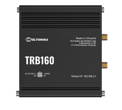 Teltonika TRB160 4G LTE CAT 6 IoT Gateway, Ultra-Small, Lightweight, Energy-Efficient, Cellular Speeds of up to 300 Mbps, USB Type-C, PSU included