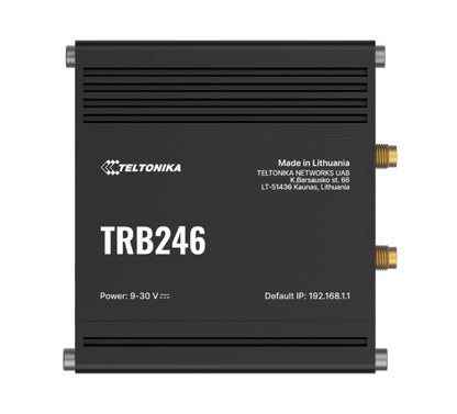 Teltonika TRB246 Industrial IoT Gateway, 4G LTE(Cat 4), Dual SIM, Auto-Failover, Backup WAN, Supports DNP3, DLMS, Modbus, PSU excluded