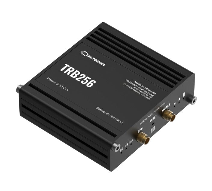 Teltonika TRB256 Industrial IoT Gateway, 4G LTE(Cat 4), Dual SIM, 450 MHz BAND, Auto-Failover, Backup WAN, Supports DNP3, PSU excluded