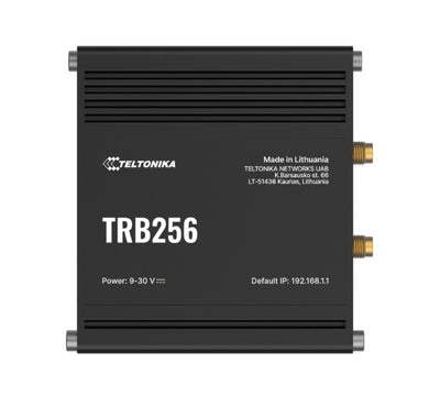 Teltonika TRB256 Industrial IoT Gateway, 4G LTE(Cat 4), Dual SIM, 450 MHz BAND, Auto-Failover, Backup WAN, Supports DNP3, PSU excluded