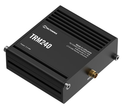 Teltonika TRM240 Industrial Cellular Modem, 4G LTE (Cat 1), USB LTE Cat 1 Modem with a Rugged Housing and External Antenna Connector, PSU excluded