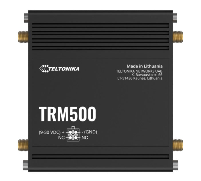 Teltonika TRM500 Industrial Cellular Modem, 5G (3.4 Gbps)  4G (Cat19), with USB Type-C, PSU included