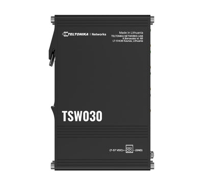 Teltonika TSW030 8-PORT ETHERNET SWITCH, 2-PIN Power Input, 10 100 Mbps,Integreated DIN Rail (PlugPlay Deployment), Supports auto MDI MDIX crossover