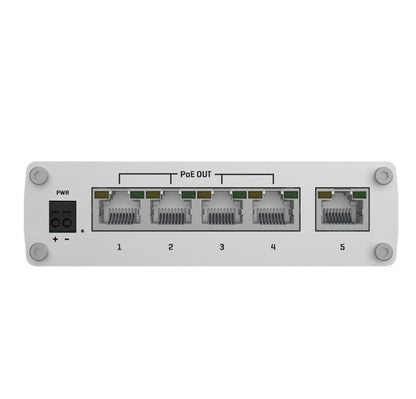 Teltonika TSW101 Automotive POE Switch, 4x PoE Ports, 5 x Gigabit Ethernet Ports with speeds of up to 1000 Mbps, PSU excluded