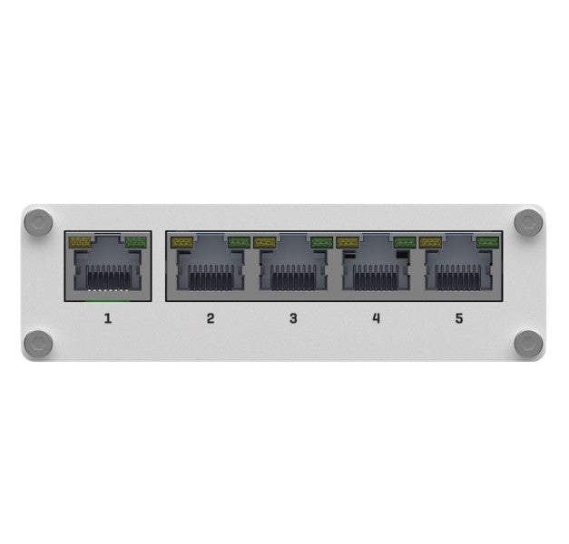 Teltonika TSW110 L2 Unmanaged Ethernet Switch, 5 x Gigabit Ethernet with speeds up to 1000 Mbps, PSU included
