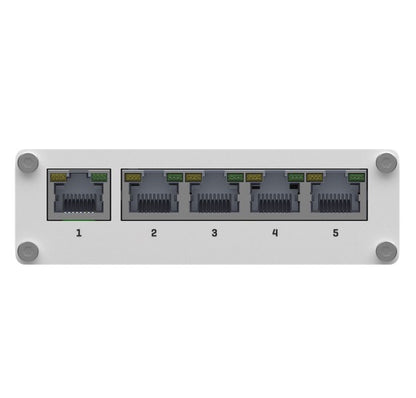 Teltonika TSW110 L2 Unmanaged Ethernet Switch, 5 x Gigabit Ethernet with speeds up to 1000 Mbps, PSU included
