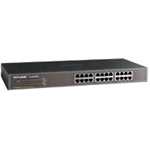 TP-Link TL-SF1024 24-Port 10 100Mbps Rackmount Unmanaged Switch energy-efficient Supports MAC 19-inch rack-mountable steel case 4.8 Gbps Switching Cap