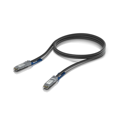 Ubiquiti 100G Direct Attach Cable, Cable length 1m, Single Pack, QSFP28 Direct Attach Cable With A 100 Gbps Max Data Rate