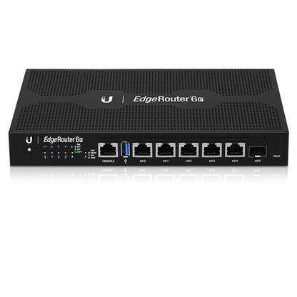 Ubiquiti EdgeRouter 6 - 5-Port Gigabit Router, 1 SFP Ports- 24v Passive PoE Out (All Ports) - 1GHz Quad Core Processor - 1GB RAM,