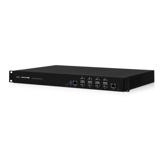 Ubiquiti EdgeRouter Infinity, 1 GbE RJ45 Port, 8 Port 10G SFP Router, Rack-mountable, 1U, 2 Hot-swappable AC DC PSU,