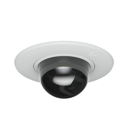 Ubiquiti G5 Dome Camera Ultra Flush Mount,White, Accessory For Recessed Instal Into A Wall Ceiling With Smoked Bubble Enhanced Discretion