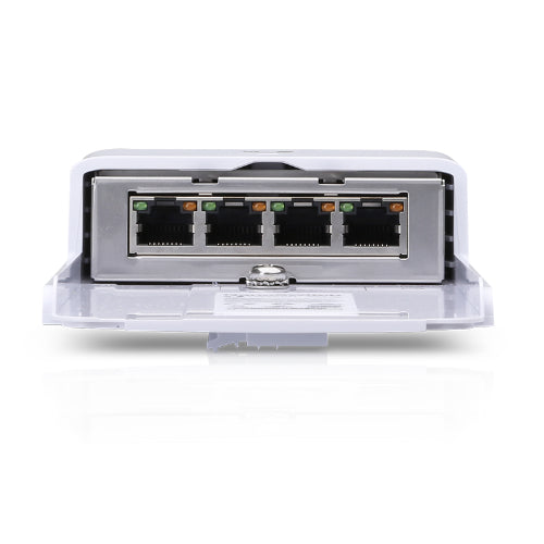 Ubiquiti NanoSwitch, N-SW,  With Four Gigabit Ethernet Ports, Outdoor, Weather-resistant Enclosure,