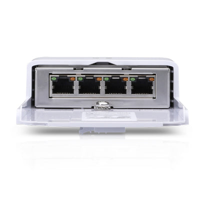 Ubiquiti NanoSwitch, N-SW,  With Four Gigabit Ethernet Ports, Outdoor, Weather-resistant Enclosure,