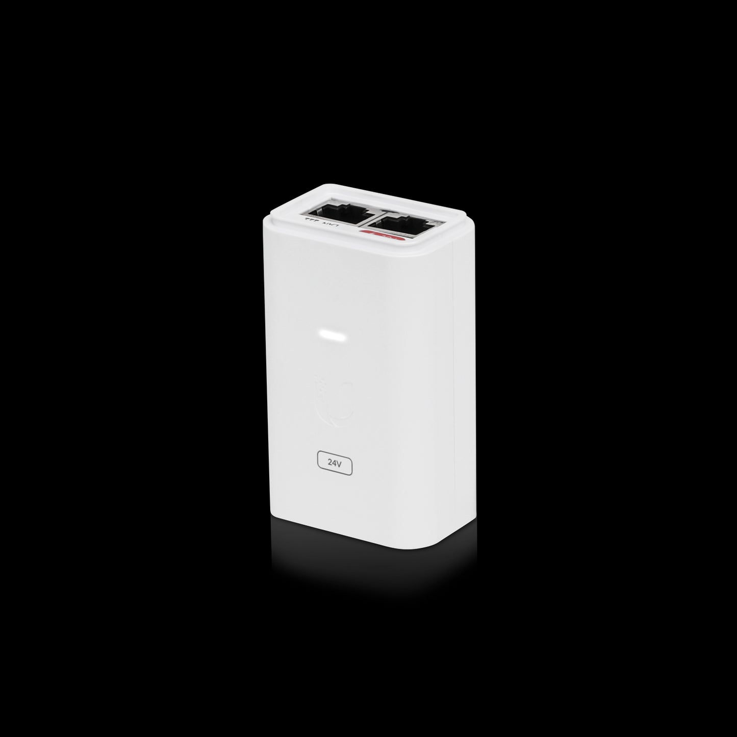 Ubiquiti POE Injector, 24VDC, 24W, Gigabit Ethernet, ESD protection  LED, Surge and Clamping Protection,Maximum Surge Discharge