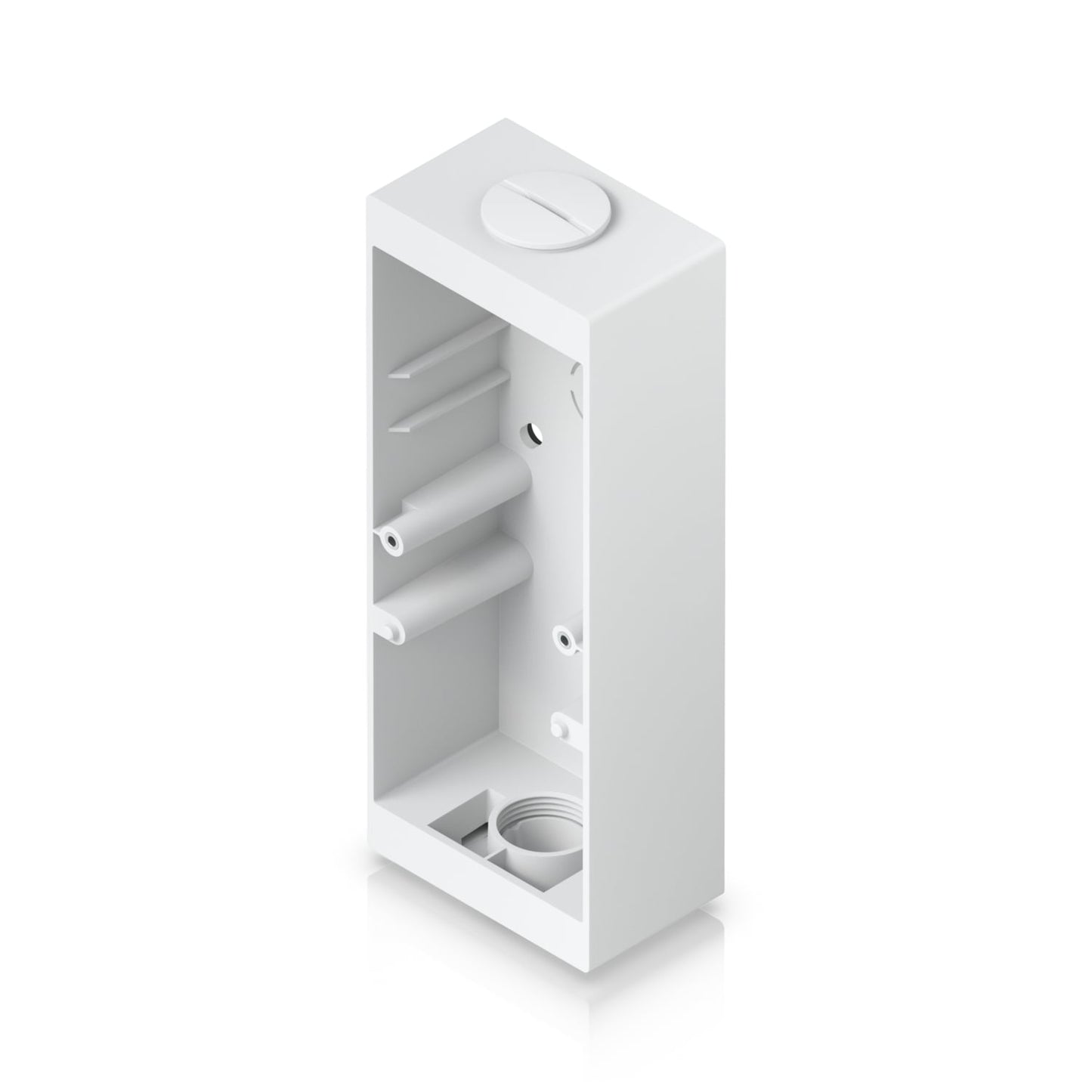Ubiquiti Reader Pro Junction Box,White,For UniFi Professional Access ReadersDoorbells,Sup Flat Surface Mounting  Attachment to 3 4 ft Coduit