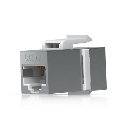 Ubiquiti Pass-through Cat6A Keystone Coupler, 12-Pack, For Connecting Pre-terminated Ethernet Cables Seamlessly