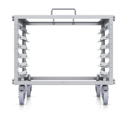 Ubiquiti Toolless Mini Rack, 6U-sized Device Rack with 24-port Blank Patch Panel, Can Assembled Without Tools, Lockable Casters