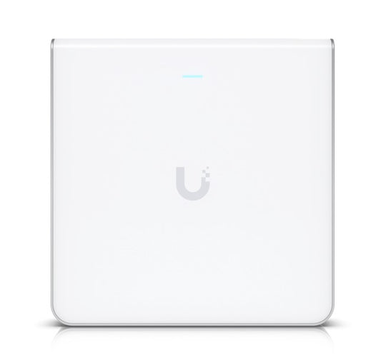 Ubiquiti UniFi Wi-Fi 6 Enterprise Sleek, Wall-mounted WiFi 6E Access Point, Integrated Four-port Switch, For High-density Office Network