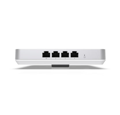 Ubiquiti UniFi Wi-Fi 6 Enterprise Sleek, Wall-mounted WiFi 6E Access Point, Integrated Four-port Switch, For High-density Office Network