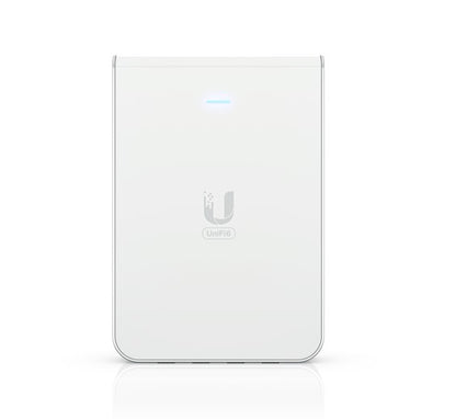 Ubiquiti UniFi Wi-Fi 6 In-Wall Wall-mounted Access Point with a Built-in PoE Switch,115 m²  Coverage