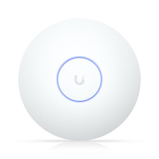 Ubiquiti U7 Long-Range, Compact, Ceiling-mount WiFi 7 AP, 5 Spatial Streams, Extended Signal Range, Cover Up to160m², 300 Devices, Uplink 2.5GbE
