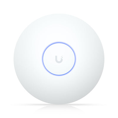 Ubiquiti U7 Long-Range, Compact, Ceiling-mount WiFi 7 AP, 5 Spatial Streams, Extended Signal Range, Cover Up to160m², 300 Devices, Uplink 2.5GbE