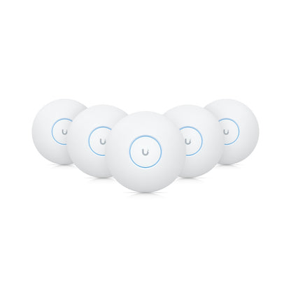 Ubiquiti UniFi WiFi 7 AP,5 Pack ,Ceiling-mount, AP 6 GHz Support, 2.5 GbE Uplink, 9.3 Gbps Over-the-air Speed,PoE Power,300 Connect Device