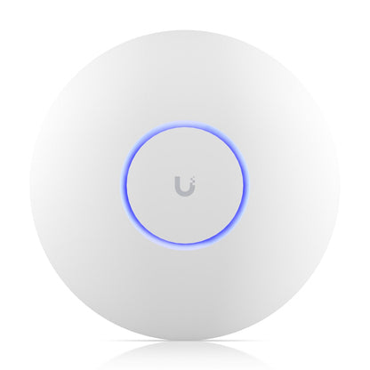 Ubiquiti UniFi WiFi 7 AP, Ceiling-mount, AP 6 GHz Support, 2.5 GbE Uplink, 9.3 Gbps Over-the-air Speed, PoE Power, 300 Connect Device