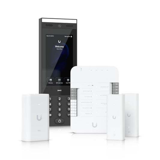 Ubiquiti G3 Gate Starter Kit, Come With 1x Gate Hub, 1x G3 Intercom, 1x PoE adapter, 2x 2-wire PoE Extenders, Ove Twisted Pair Extender For Access