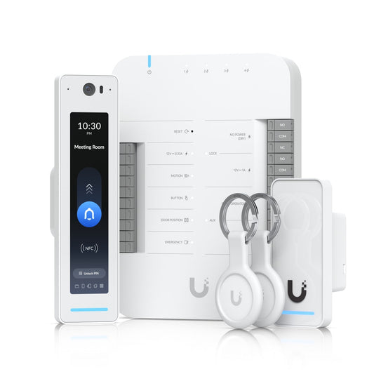 Ubiquiti G3 Starter Kit Pro, Provides Complete Entry Exit Control For Single Door With 2 Readers Apple Touch Pass Support
