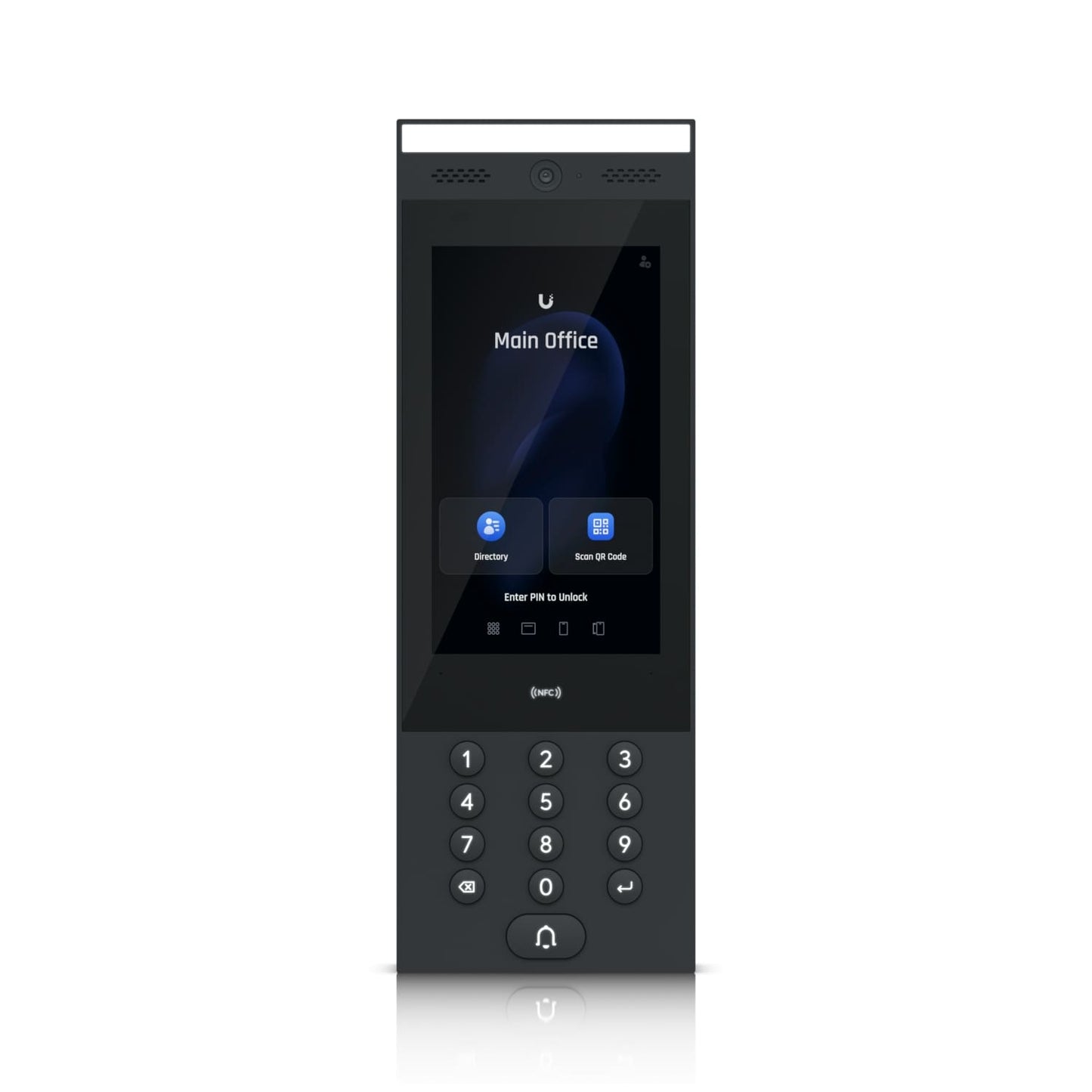 Ubiquiti Intercom,In Outdoor Intercom Terminal, Manage Residential Commercial Building Entry Request, IP65, Bluetooth 4.2  NFC Connect
