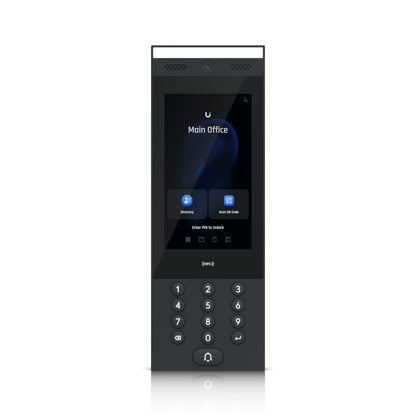 Ubiquiti Intercom,In Outdoor Intercom Terminal, Manage Residential Commercial Building Entry Request, IP65, Bluetooth 4.2  NFC Connect