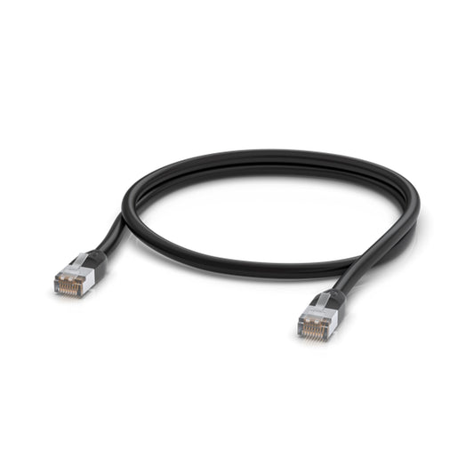 Ubiquiti UniFi Patch Cable Outdoor 1M Black, Single Unit, All-weather, RJ45 Ethernet Cable, Category 5e, Weatherproof
