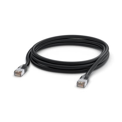 Ubiquiti UniFi Patch Cable Outdoor 3M Black, Single Unit All-weather, RJ45 Ethernet Cable, Category 5e, Weatherproof