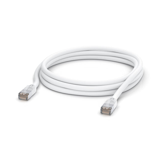 Ubiquiti UniFi Patch Cable Outdoor 3M White, Single Unit, All-weather, RJ45 Ethernet Cable, Category 5e