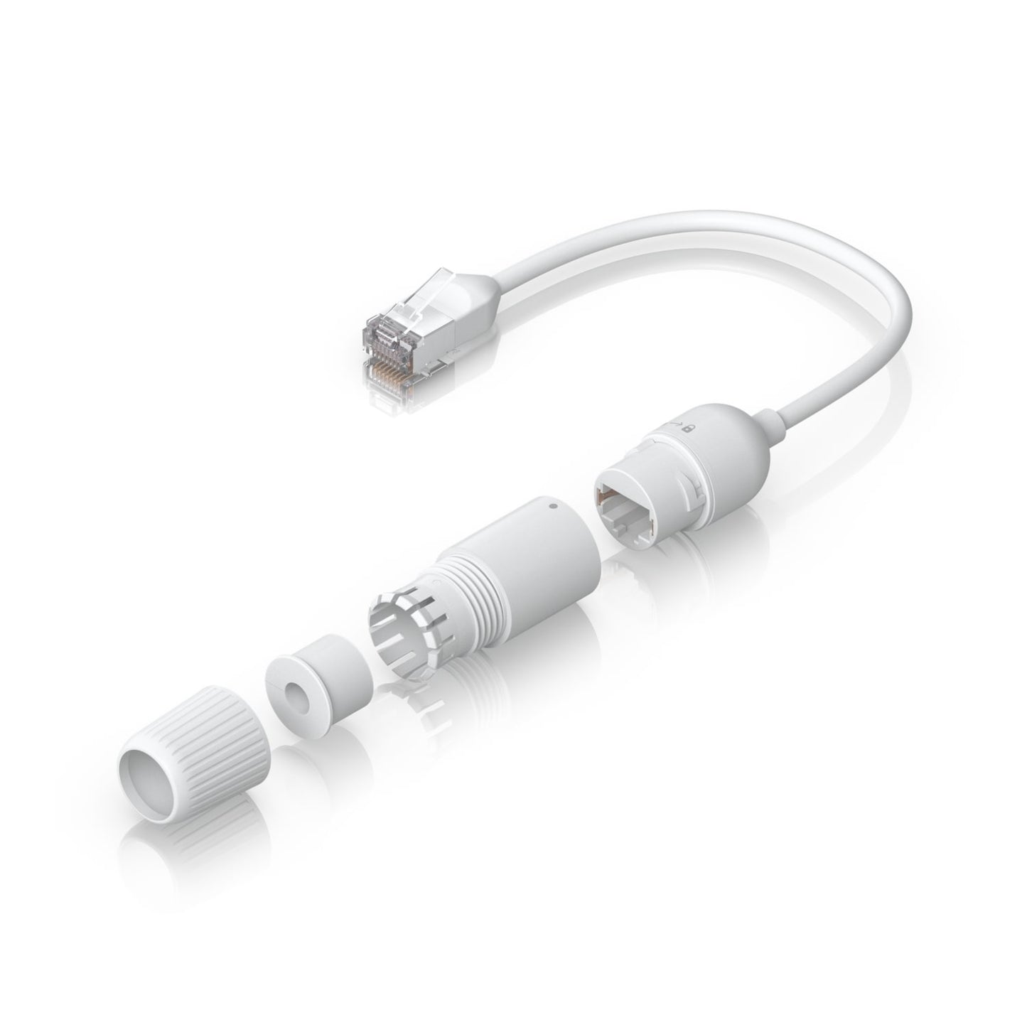 Ubiquiti Easy Cable, 2-Pack, Shielded, Ultra-thin Extension Cable, Waterproof Cap, Designed For Tight Spaces  Last Inch Reach Installations.