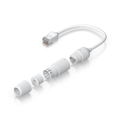 Ubiquiti Easy Cable, 2-Pack, Shielded, Ultra-thin Extension Cable, Waterproof Cap, Designed For Tight Spaces  Last Inch Reach Installations.