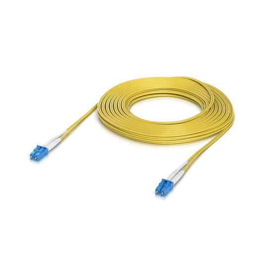 Ubiquiti OS2 Duplex LC UPC Fiber Patch Cable, Length 15M, Lightweight Fiber Patch Cable For Up To 100G Connections,