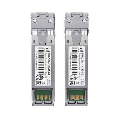 Ubiquiti UFiber SFP Single-Mode Module, 10G BiDi,  2 Pack, Same 10 Gbps Speed, Less Cable Required (Single Strand, LC Connector)