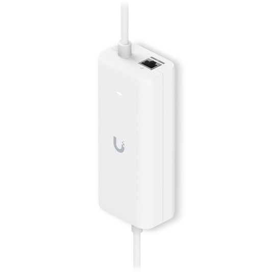 Ubiquiti PoE Integrated AC Adapter, AC Adapter With Integrated PoE, Enabling UniFi Cloud Gateway Device To Support PoE Output On A Single Port
