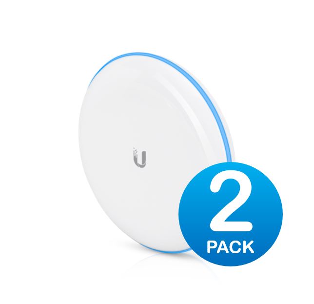 Ubiquiti UniFi Building-to-Building Bridge - 60GHz 1.7Gbps Link  - Complete PtP Link, Built-in LED alignment indicators, Sold as 2 Pack