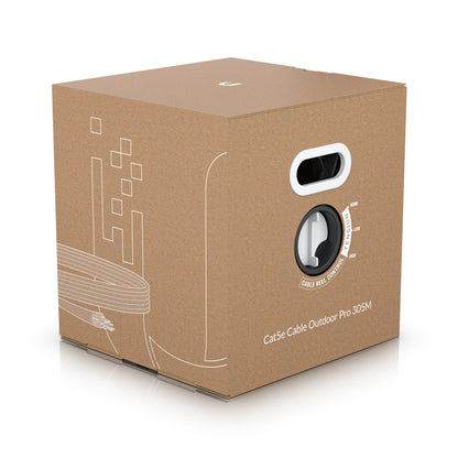 Ubiquit UniFi Outdoor Cable, 305m, 5e Cable Designed To Resist Harsh Weather Damage  Electromagnetic Interference