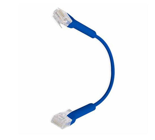 Ubiquiti UniFi Patch Cable Single Unit, 1m, Blue, End Bendable to 90 Degree, RJ45 Ethernet Cable, Cat6, Ultra-Thin 3mm Diameter