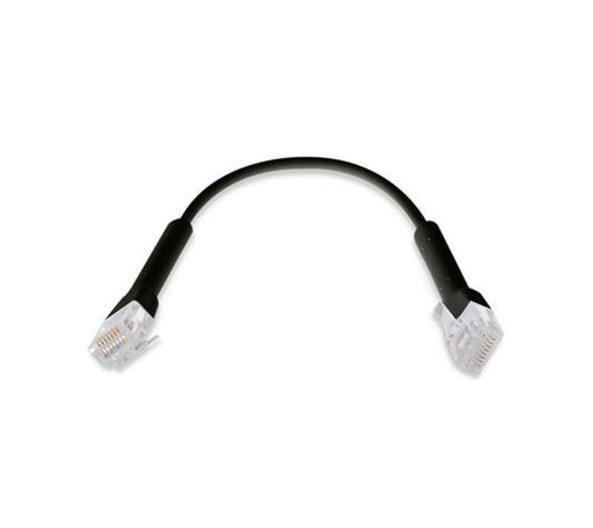 Ubiquiti UniFi Patch Cable Single Unit, 2m, Black, End Bendable to 90 Degree, RJ45 Ethernet Cable, Cat6, Ultra-Thin 3mm Diameter