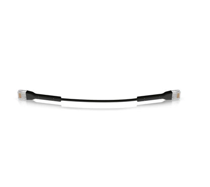 Ubiquiti UniFi Patch Cable Single Unit, 2m, Black, End Bendable to 90 Degree, RJ45 Ethernet Cable, Cat6, Ultra-Thin 3mm Diameter