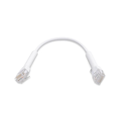 Ubiquiti UniFi Patch Cable Single Unit, 0.1m, White, Both End Bendable to 90 Degree, RJ45 Ethernet Cable, Cat6, Ultra-Thin 3mm Diameter
