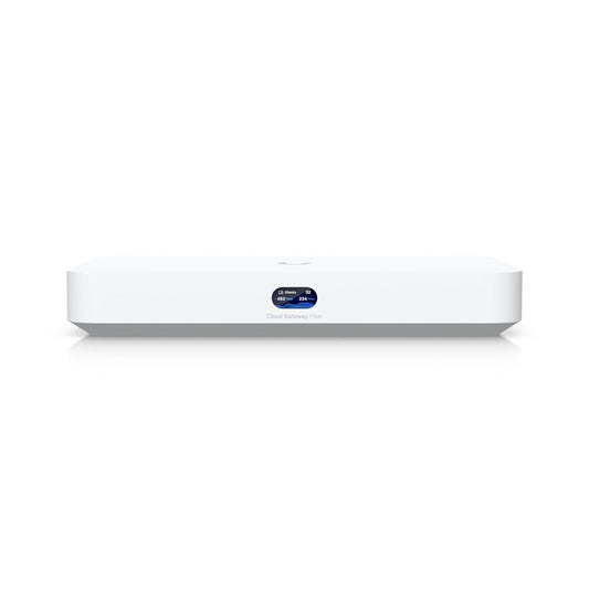 Ubiquiti Cloud Gateway Fiber,UCG-Fiber, Desktop 10G Cloud Gateway,Integrated PoE Switch,Selectable NVR Storage,Full UniFi Application Support